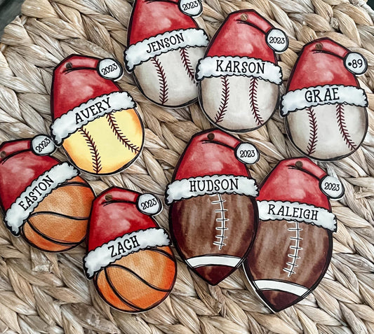 Acrylic Sports Ornament