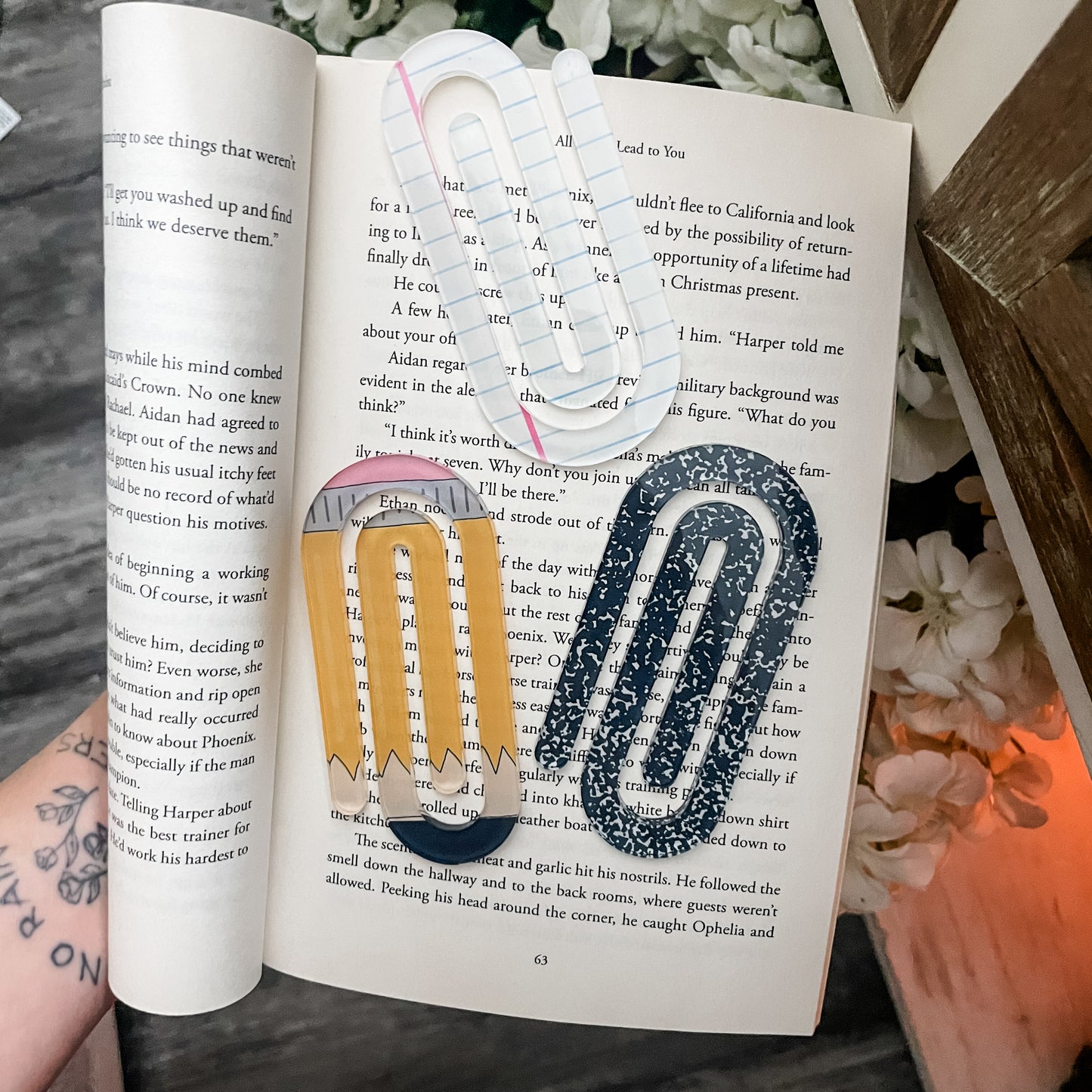 Teacher Themed Book Mark / Paper Clips