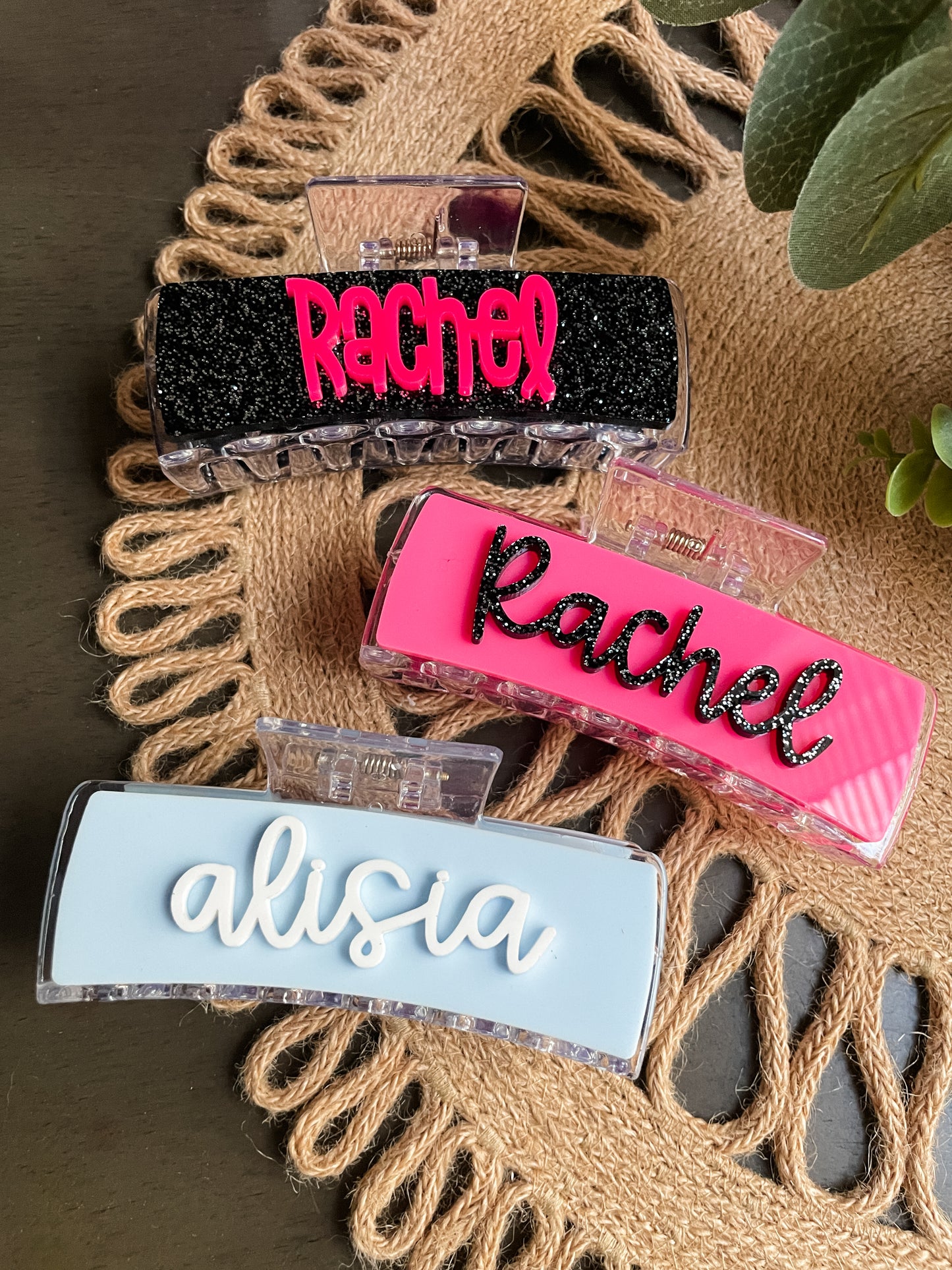 Personalized Hair Claws