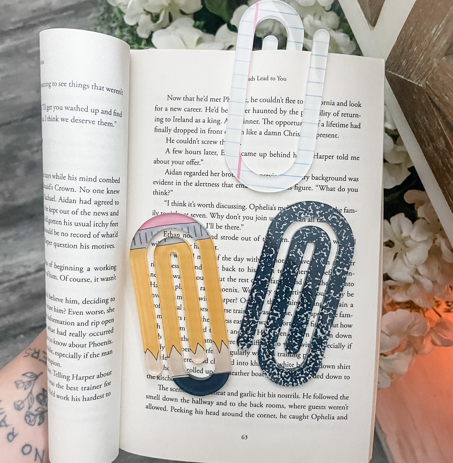 Teacher Themed Book Mark / Paper Clips