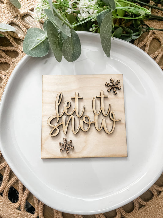 Let It Snow Tile