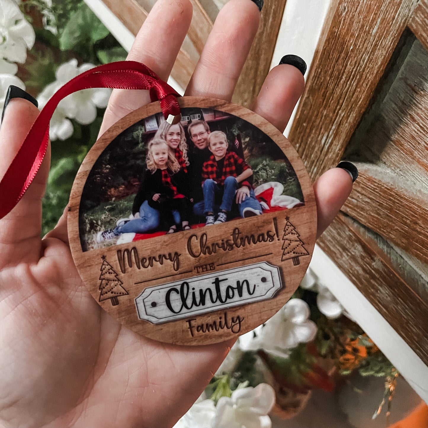 Family Photo Ornament