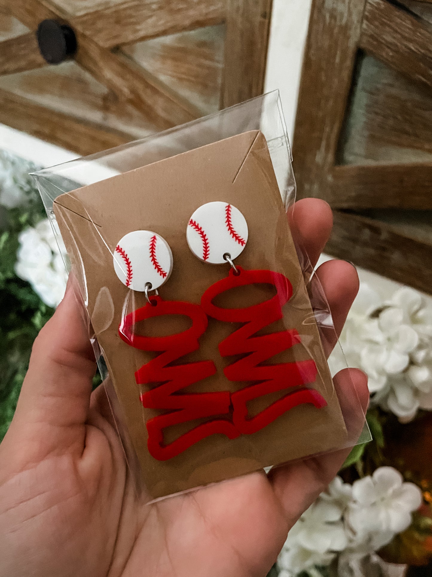 Sports Name Earrings