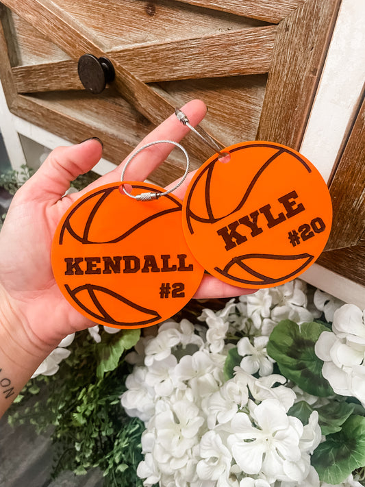 Basketball Bag Tag