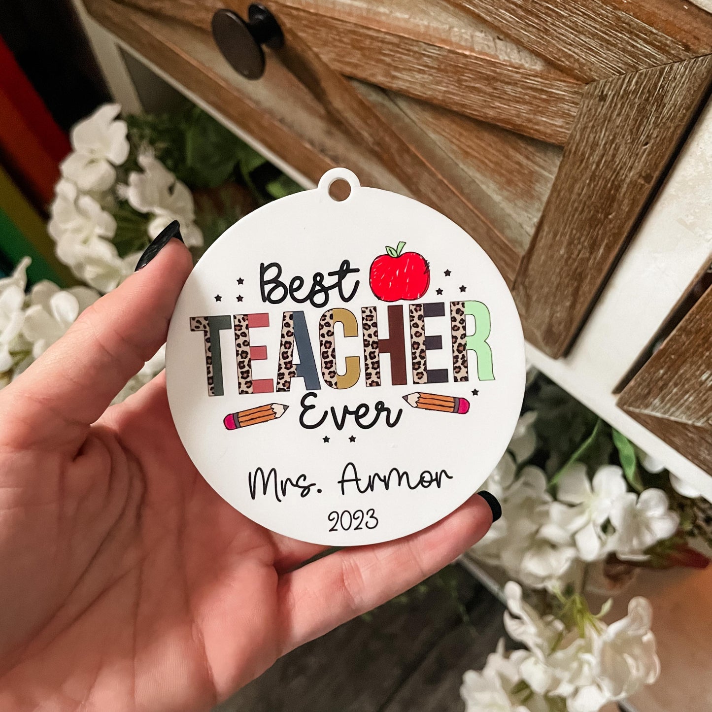 Teacher Sublimation Ornament