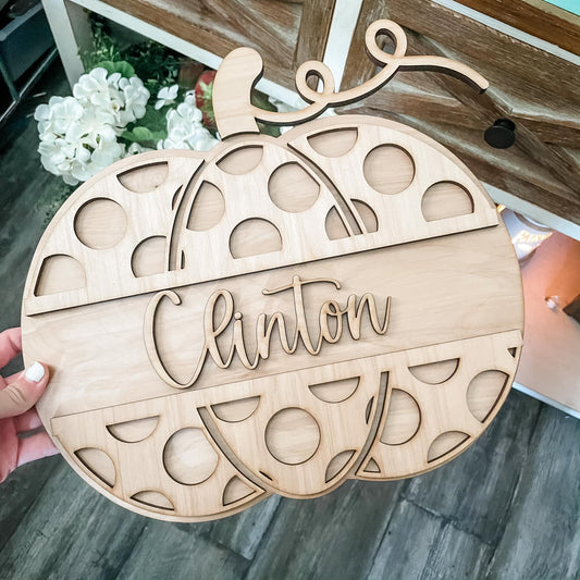 Pumpkin Door Hanger