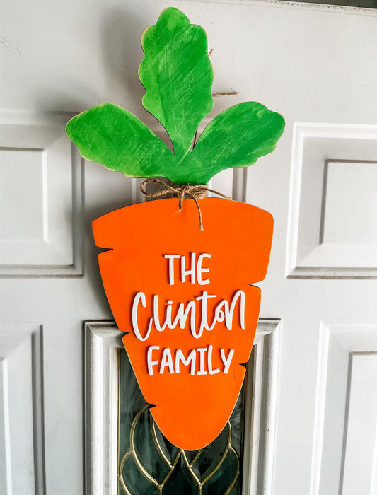 Carrot Door Hanger