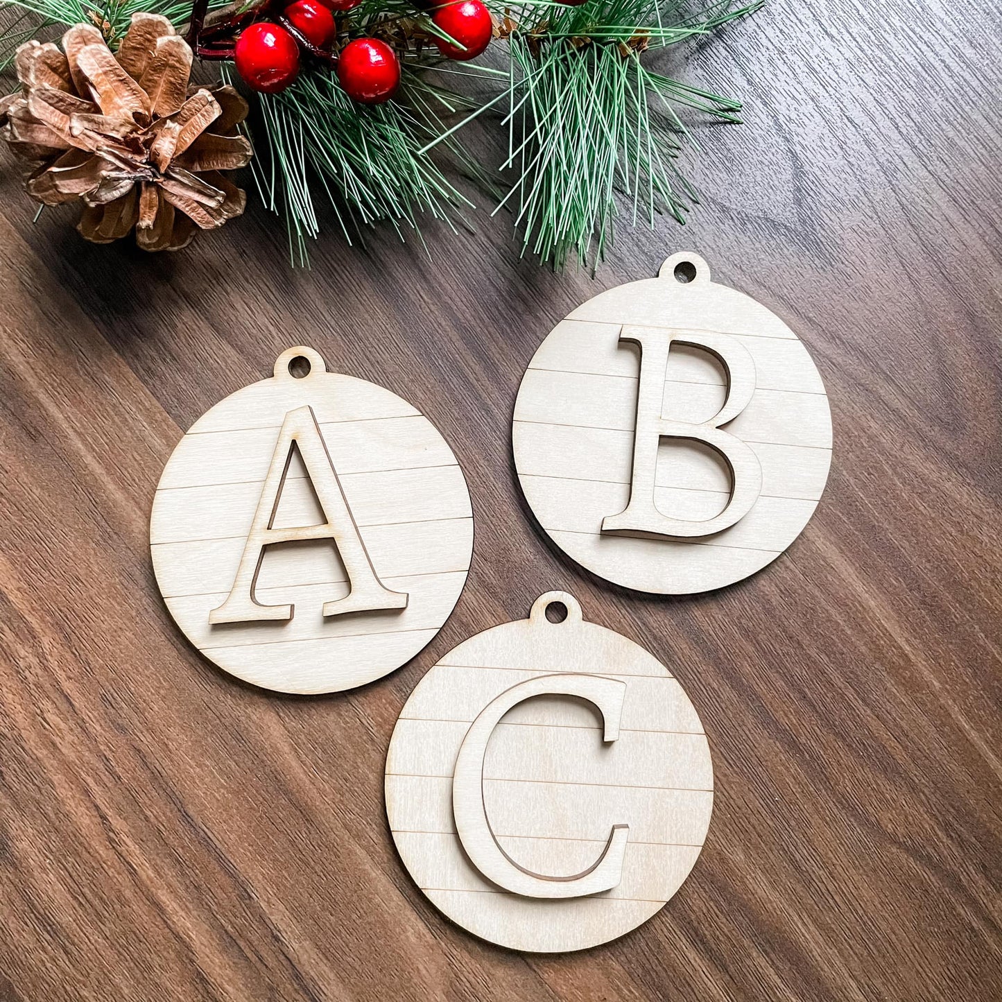 Shiplap Ornament - Letters