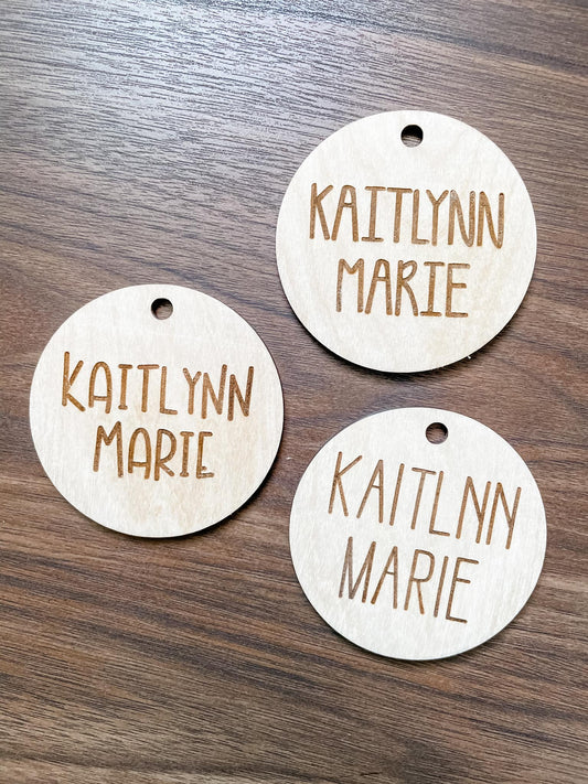 Engraved Bag Tag