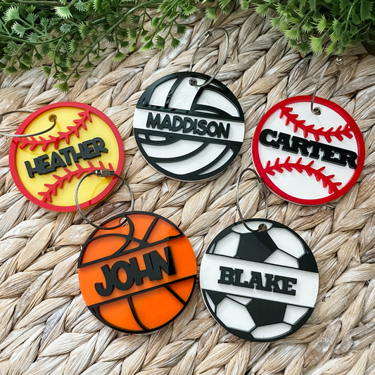 Acrylic Sports Tag