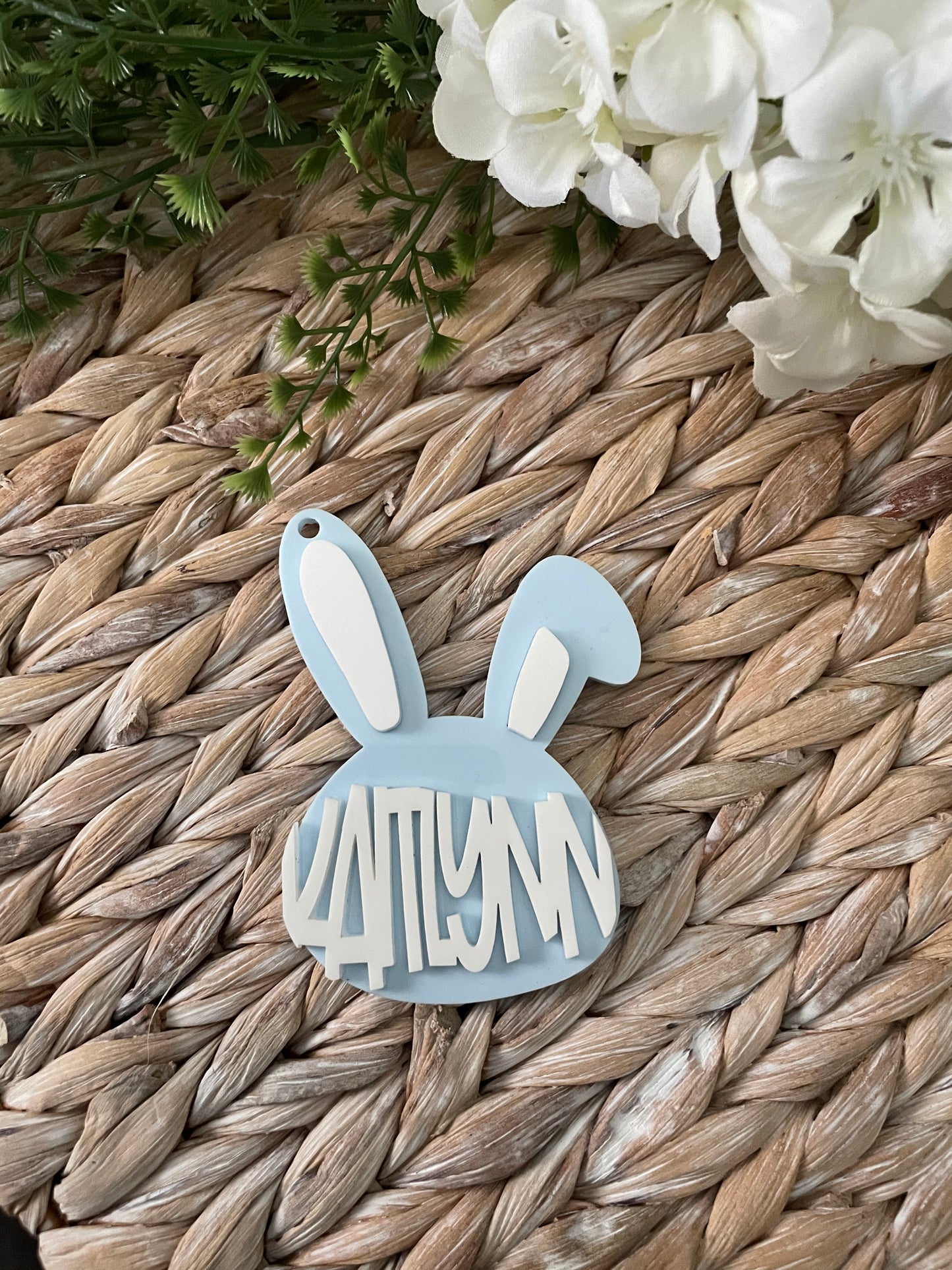 Acrylic Floppy Bunny Tag